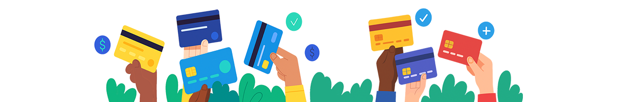 handsholding credit cards