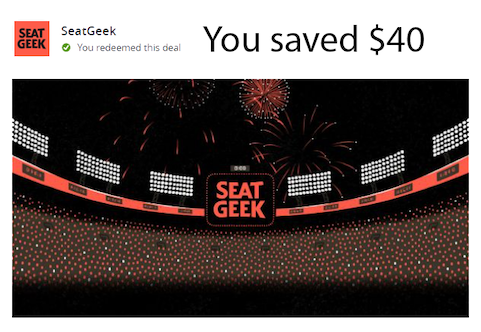 SeatGeek offer